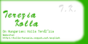 terezia kolla business card